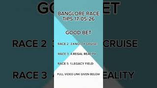 banglore race tips short tips good tips 17/05/26