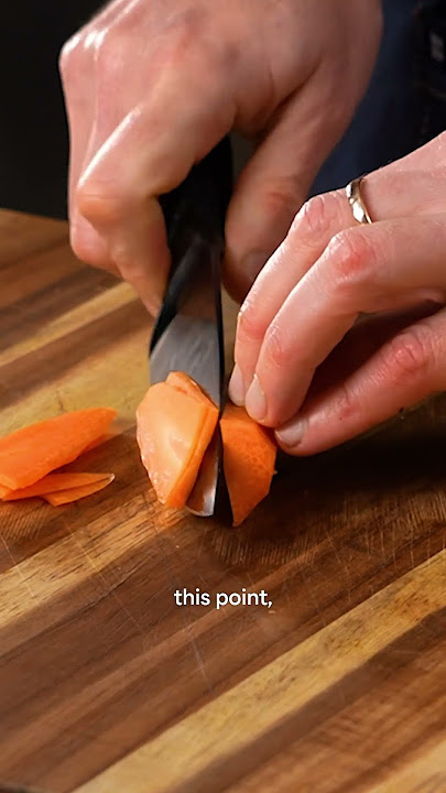 How to Julienne carrots the RIGHT way