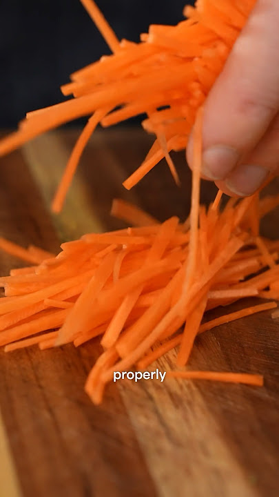 How to Julienne carrots the RIGHT way