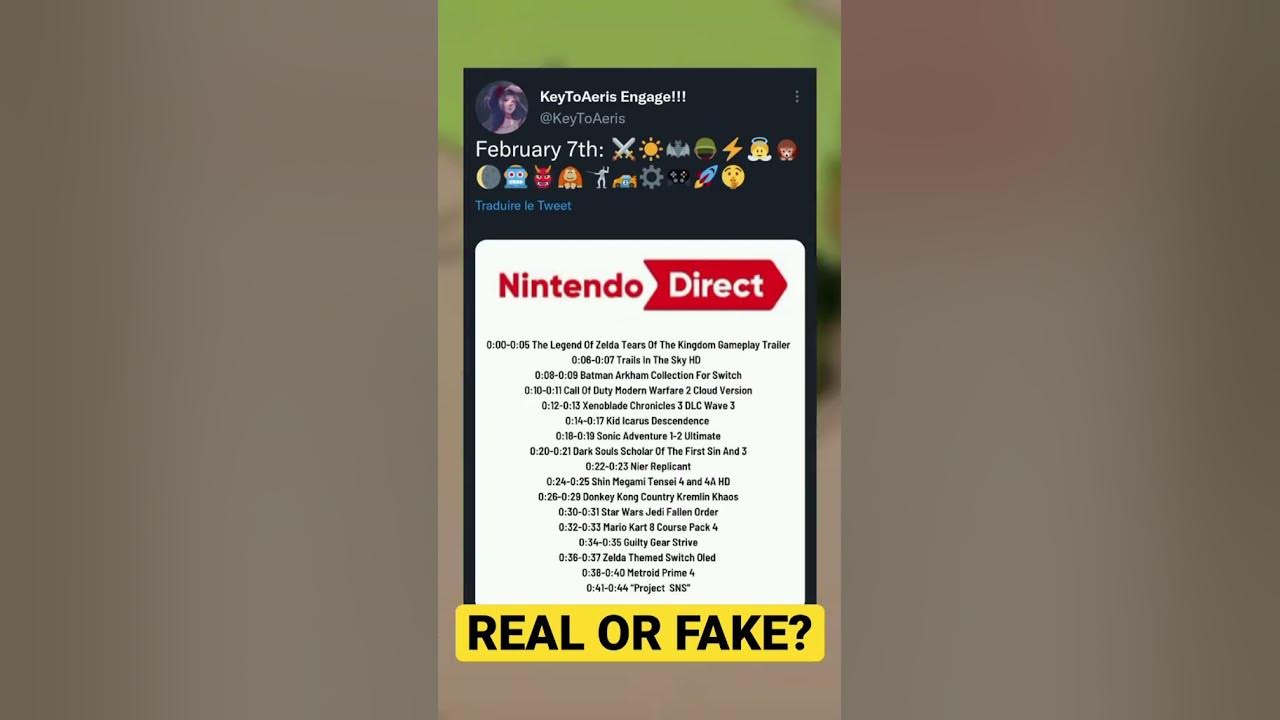 Nintendo Direct 2.8.23  February 2023 LIVE REACTIONS 