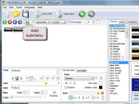 How to create a simple web menu in a few clicks?