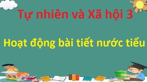 Tự nhiên và Xã hội 3. Hoạt động bài tiết nước tiểu