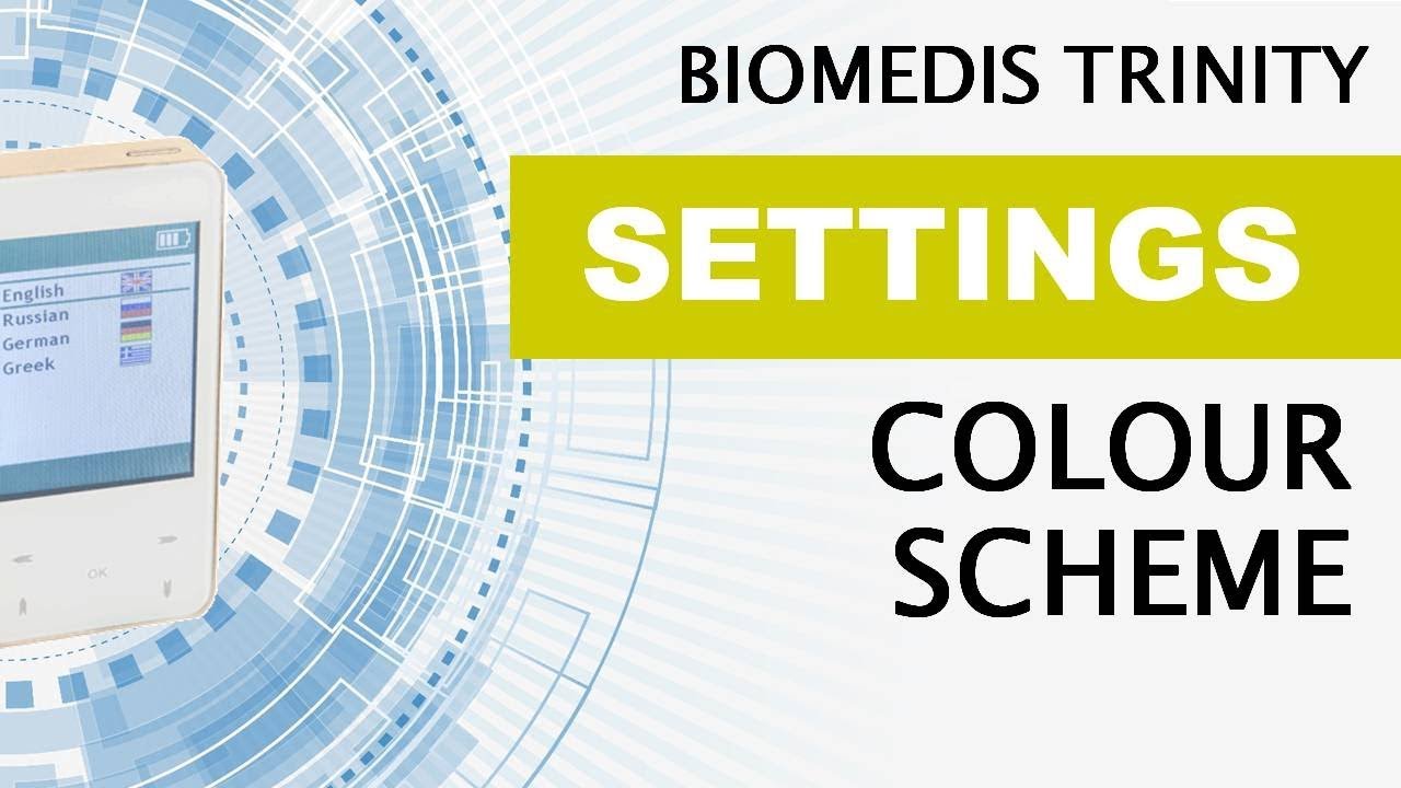 Color Scheme. BIOMEDIS TRINITY. - YouTube
