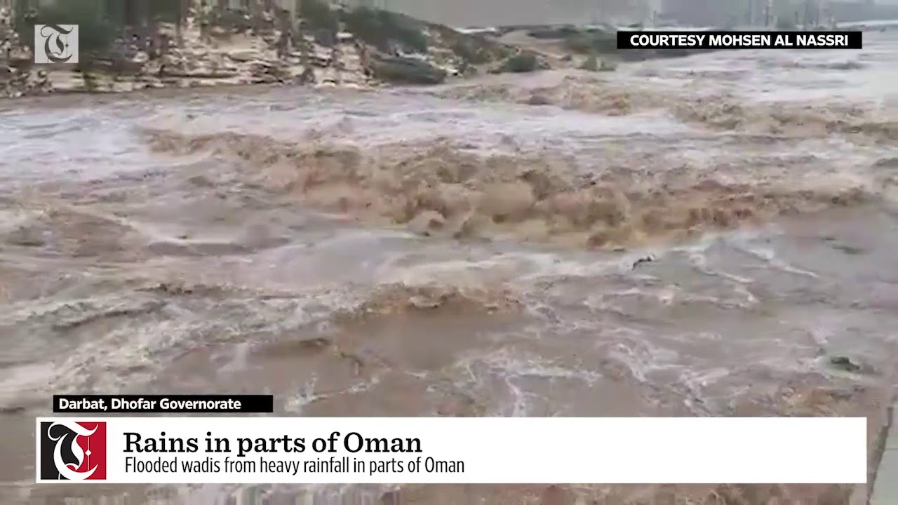 Rain in parts of Oman - YouTube