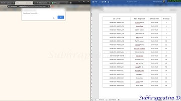 Automated MGNREGA 4A Entry From Excel File