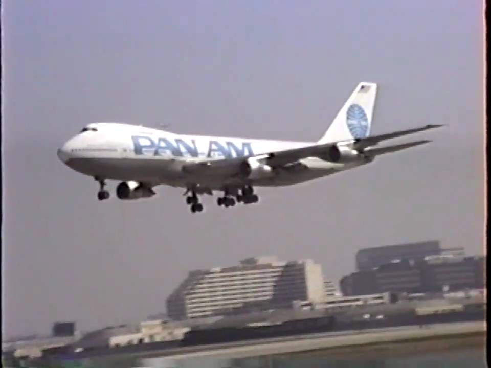 Pan Am Boeing 747200 Landing at LAX YouTube