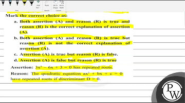 DIRECTION: In the following questions, a statement of assertion (A) is followed by a statement o...