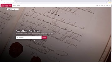 Keyword Search Demo Finland National Archives