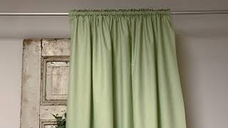Bio Gardine Vorhangschal 140x245cm Baumwolle aus Bio feiner glatter grün blickdichter
