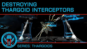 Destroying Thargoid Interceptors in Combat:Elite Dangerous (Anti-Xeno Combat, PvE, Guardian Weapons)