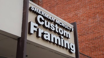 Retail Store Promotional Video -   Sherman McNulty Custom Framing