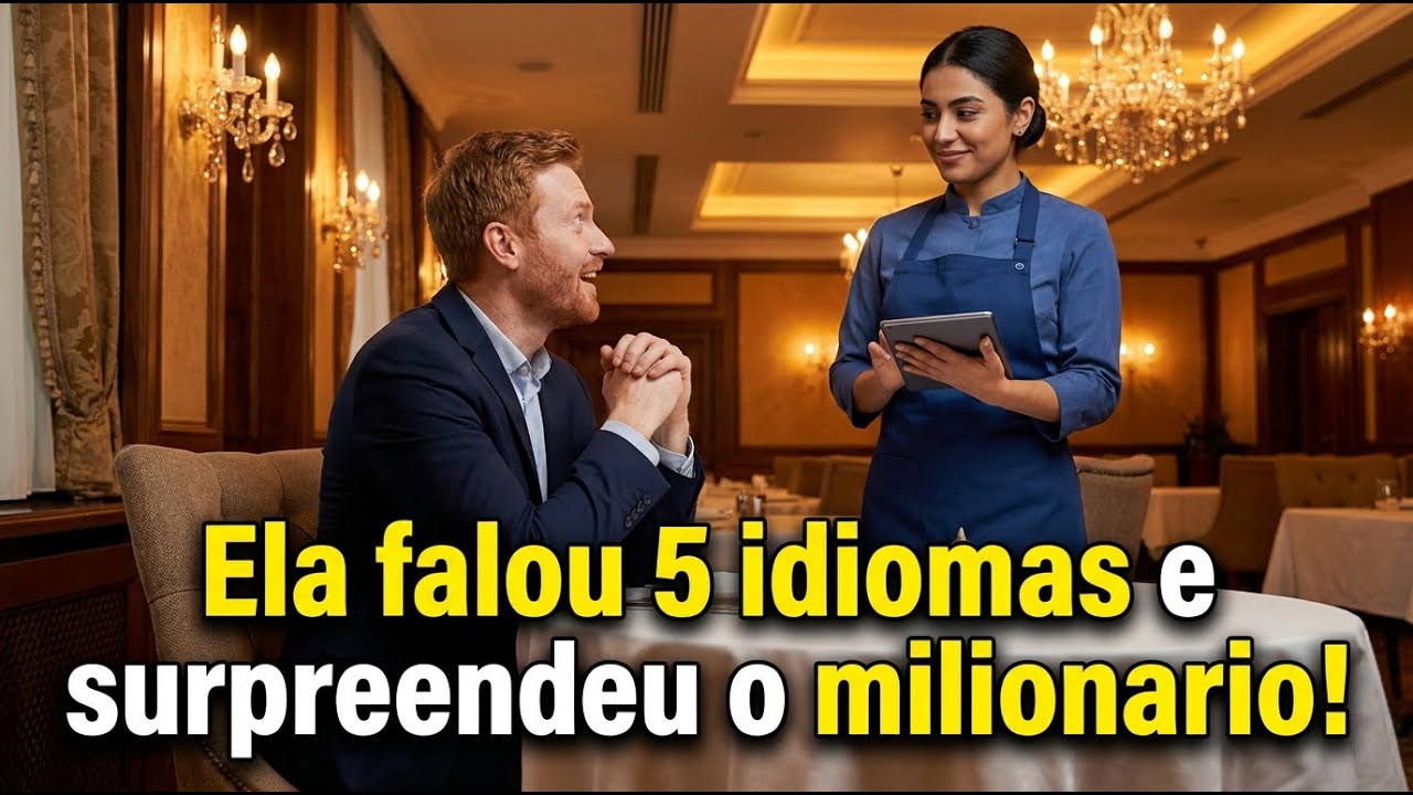 DESCUBRA COMO A GARÇONETE SURPREENDEU O MILIONÁRIO COM SEUS INCRÍVEIS 5 IDIOMAS!