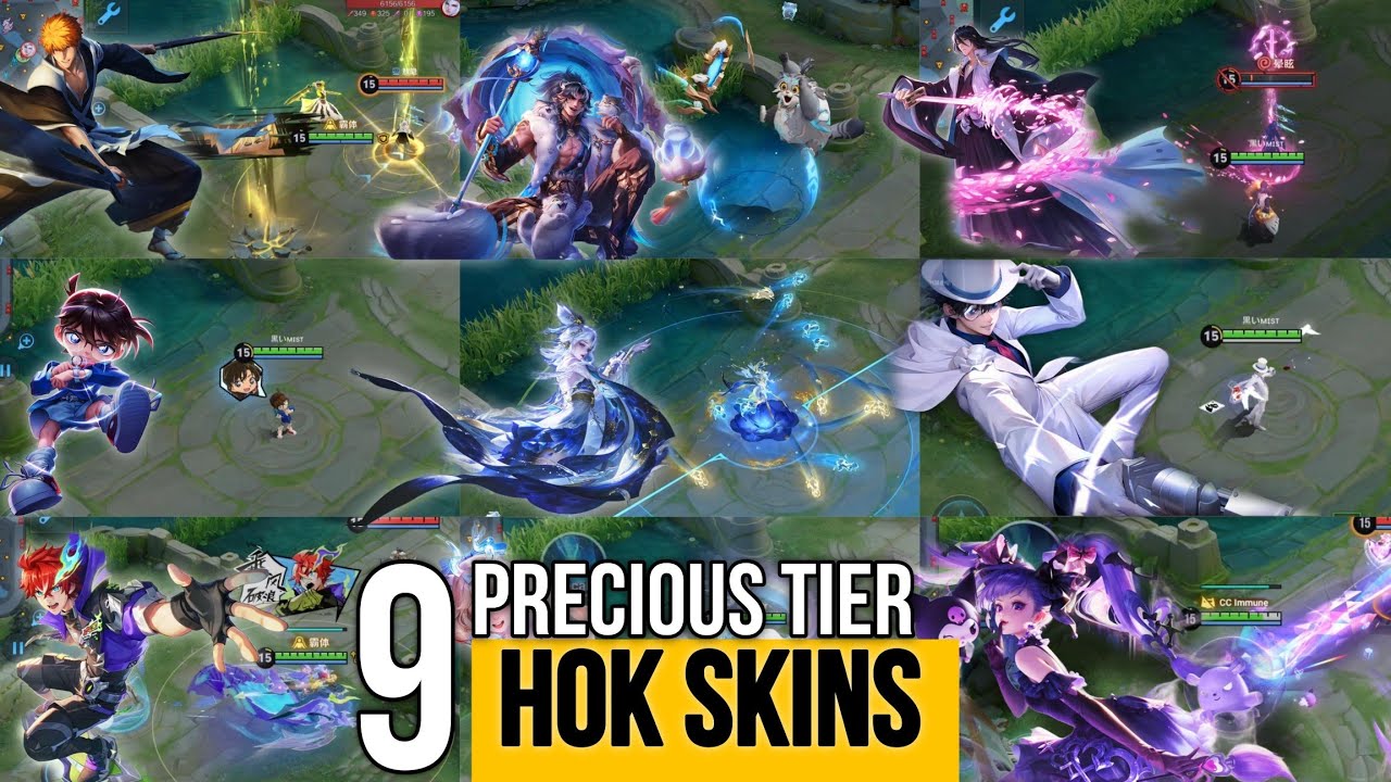 "ALL 9 TREASURE LEGEND / PRECIOUS SKINS |HONOR OF KINGS"