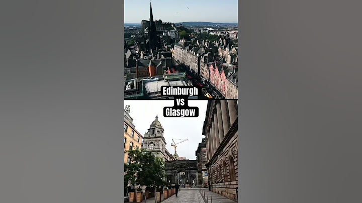 Edinburgh vs Glasgow - Which city should you visit? #glasgow #edinburgh #scotland #citytrip