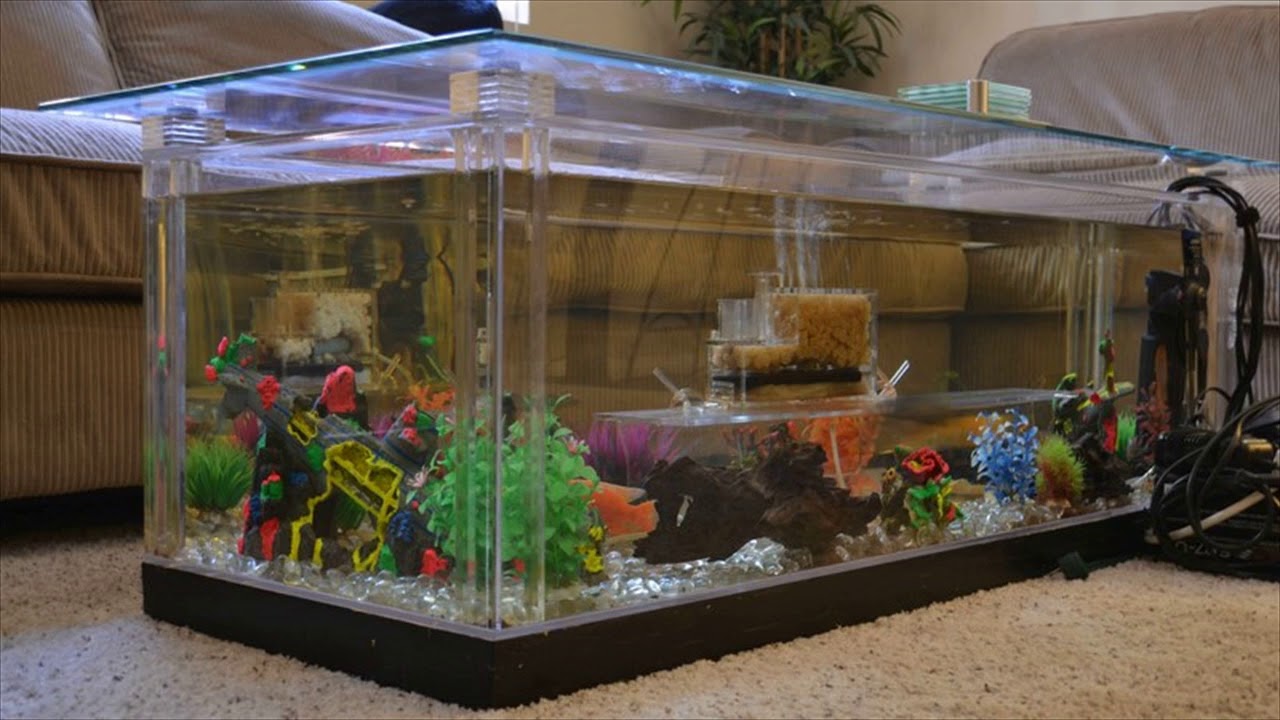 Coffee Table Design Aquarium Youtube