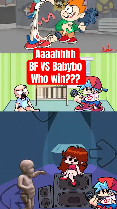 Aaaahhhh! Baby VS BF Screams - FNF Baby Blue Brother Mod |FNF Screaming Animation #fnf #ViralVideo