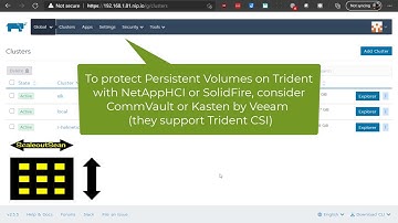 Snapshot & restore of Rancher K8s to NetApp StorageGRID S3 storage bucket