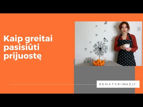 Video: Kaip Greitai Pasiūti Perlenktą Suknelę