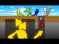 Stickman VS Minecraft: Golden Sirenhead Secret Room - AVM Shorts Animation