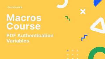 Scriptcase Macros: PDF Module - PDF Authentication Variables