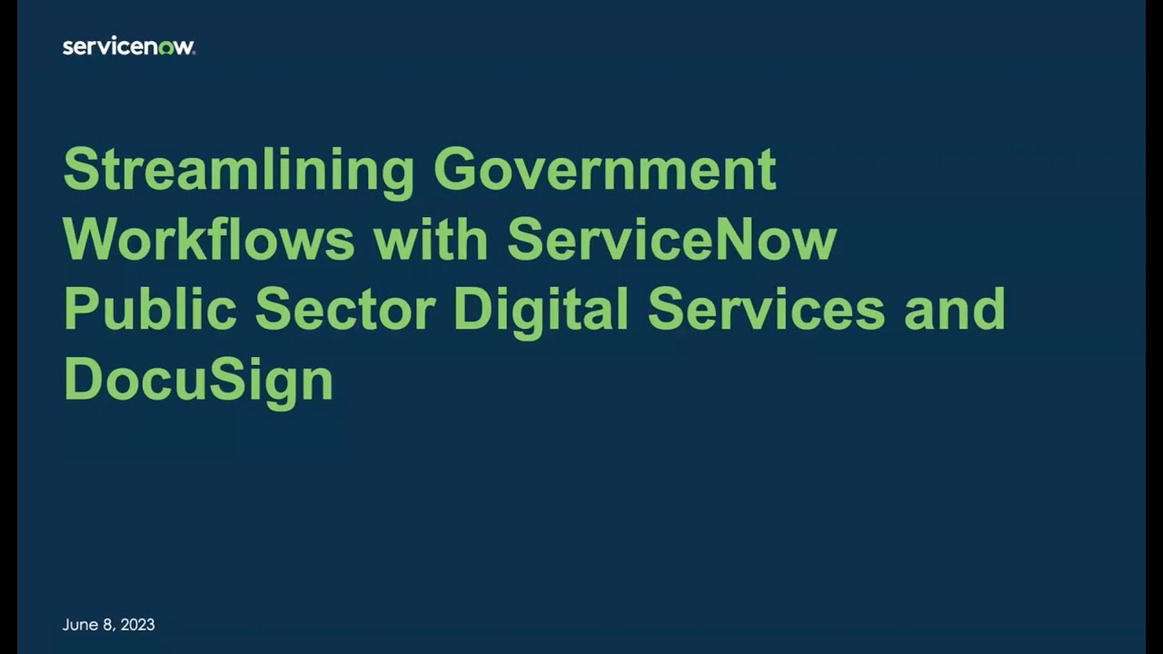 TechNet Cyber Webinar Series - Streamlining Government Workflows - YouTube