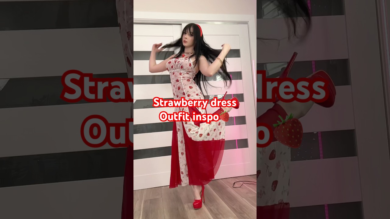 Strawberry Dress Outfit inspo🍓#ootd #dress #outfitideas