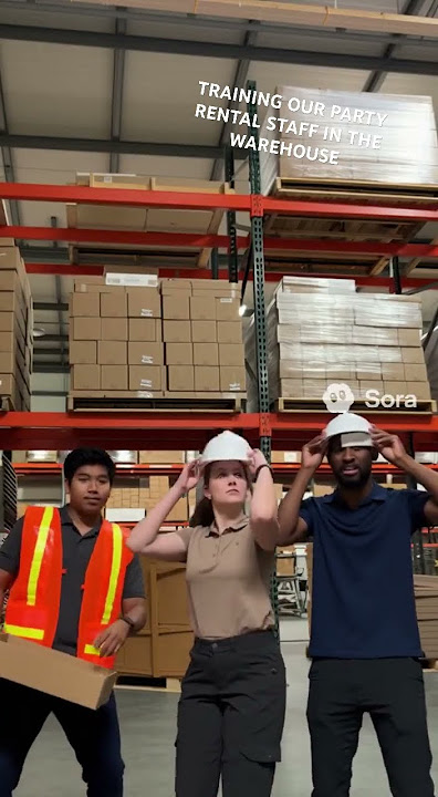 Training Employees In The Party Rental Warehouse