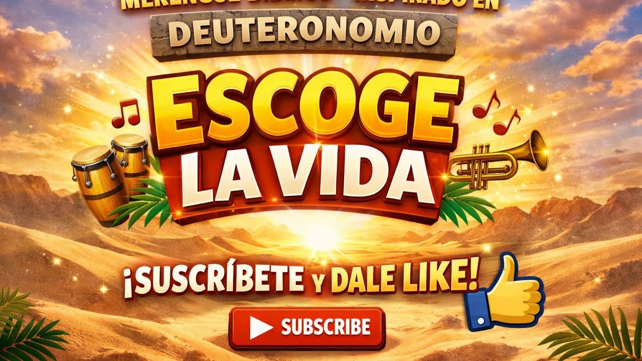 ✨ Canciones Biblicias - ESC0GE LA VIDA – Merengue Bíblico Inspirado en Deuteronomio ✨