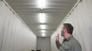 Cheap and Easy Shipping Container Lighting  Less than $80