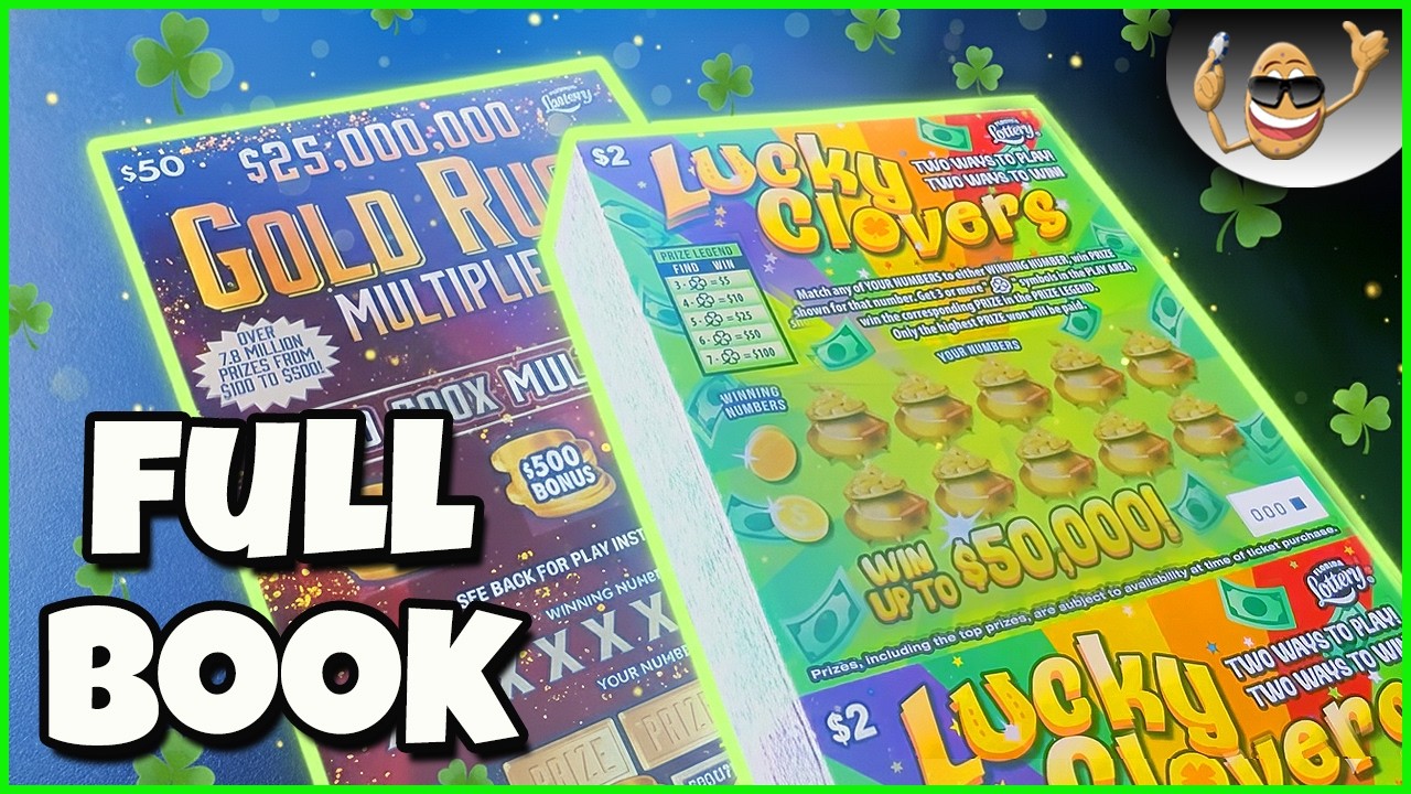 FULL BOOK OF THE $2 LUCKY CLOVERS + LOTS OF $50 TICKETS!! - YouTube