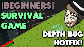 [GameMaker Beginner] Survival Game Tutorial [Hotfix] Depth Bug
