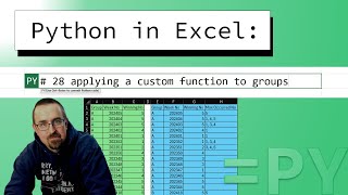 Famous Apply a custom function to grouped data! Python in Excel 28 Wealth