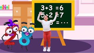Oyku and Masal Learning Colored Numbers