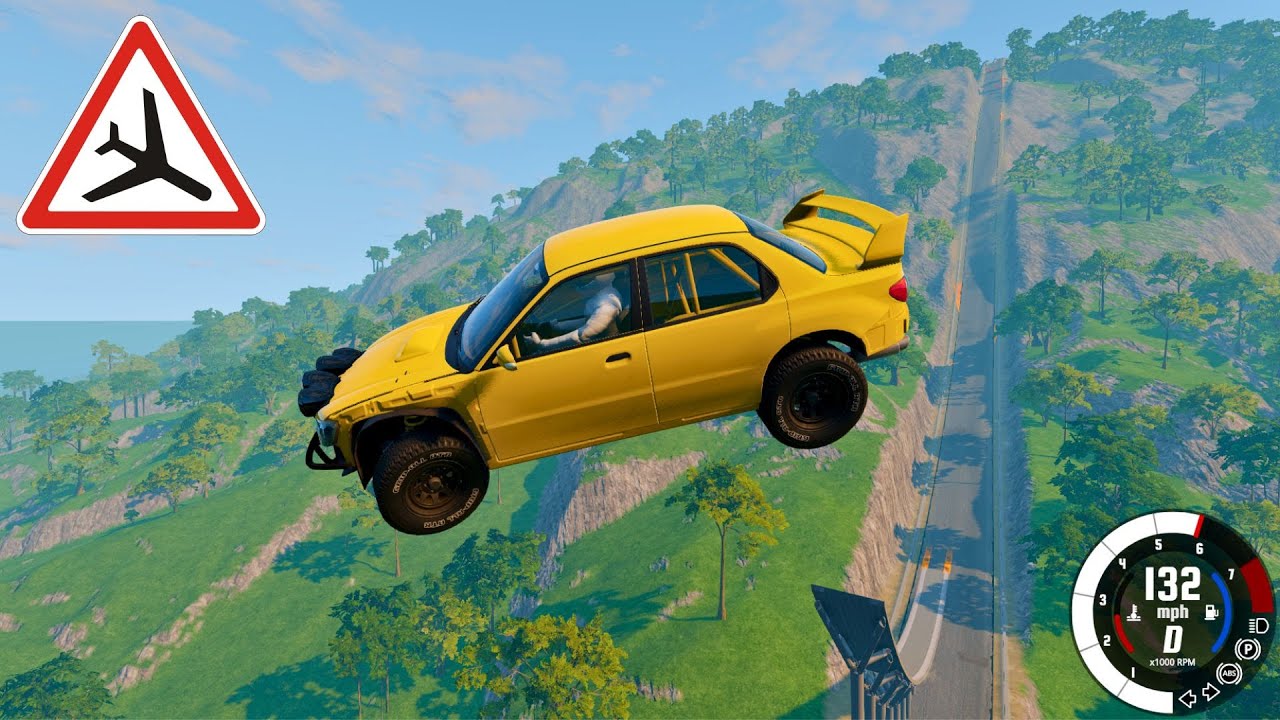 Downhill cars crahes! BeamNG.drive 