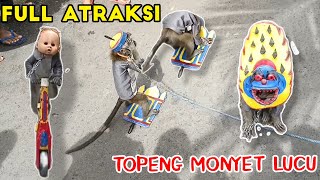 FUNNY MONKEY, PERTUNJUKAN TOPENG MONYET LUCU PART 30