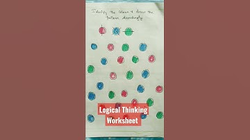 7 fun logical thinking worksheet for 3-5 years kids #lkgworksheet  #shorts #brainboostingactivity