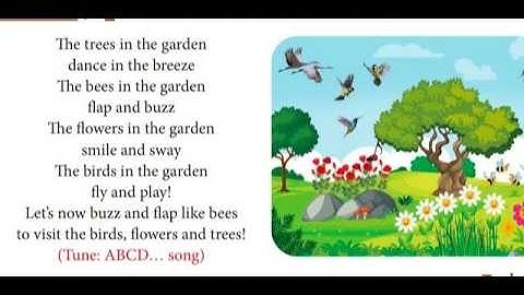 The trees in the garden rhymes/ term-3/unit-2