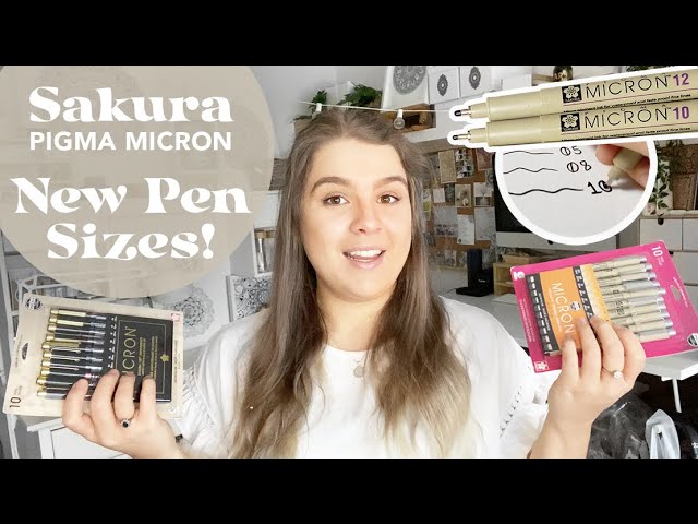 SAKURA Pigma Micron 6 Fineliners - Unboxing and Review 
