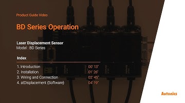 Autonics Tutorial : BD Series Operation