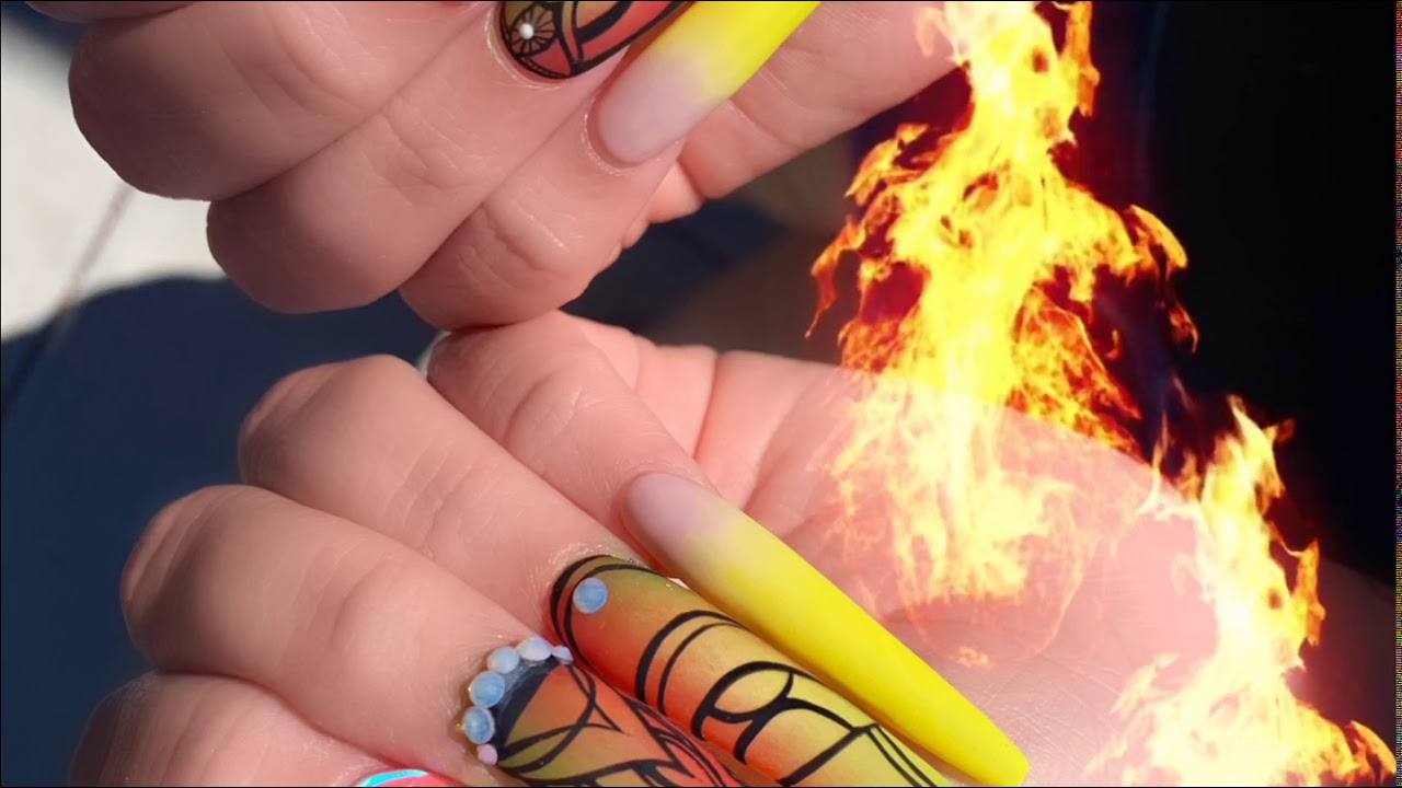 410 Nail art ideas  best acrylic nails, nail art, fire nails