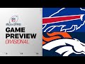 Bills vs Broncos 2025 Divisional Round Preview 🏈