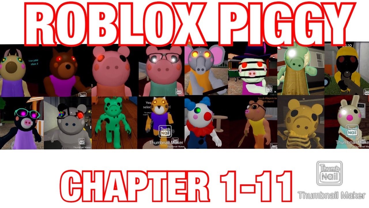 Piggy Chapters 1 11 Cutscenes Youtube
