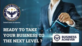 Business Achiever: Propel Your Business to New Heights with WTO Certification!&quot; #BusinessAchiever