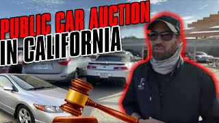 Public car auction in California this Wednesday