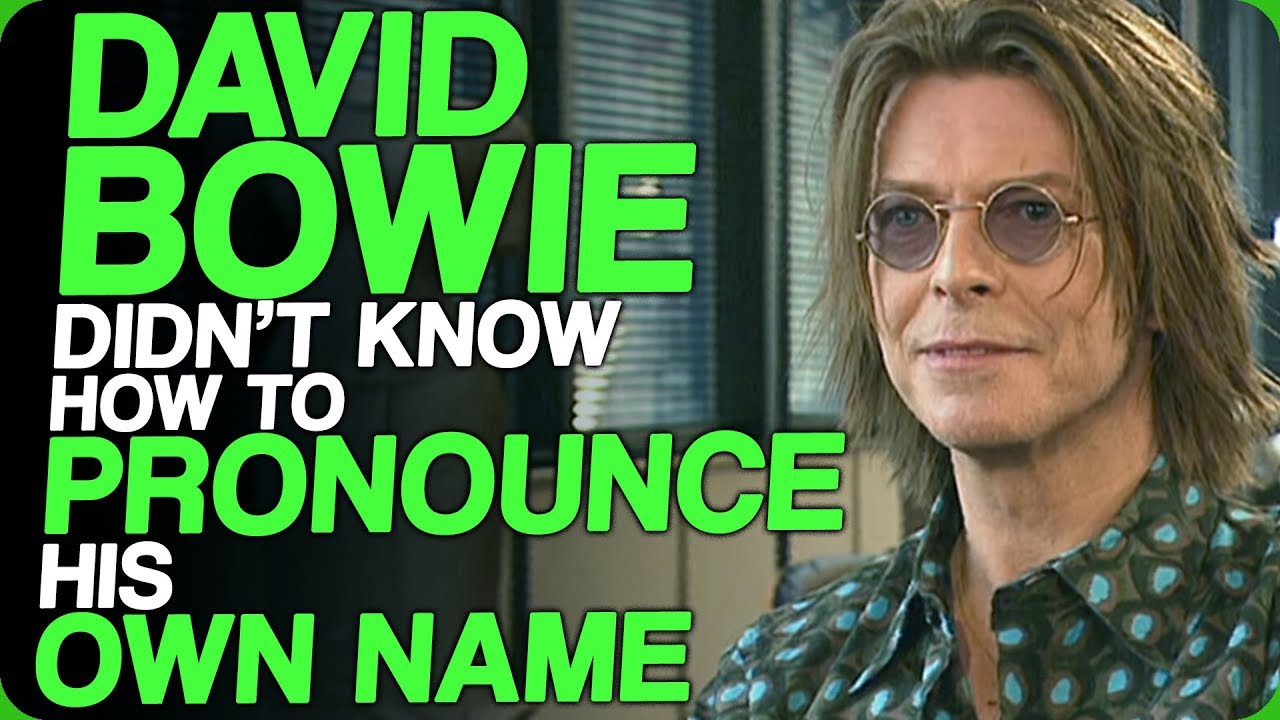 David Bowie Didn't Know How To Pronounce His Own Name (No One Wants To Sponsor Us) - Youtube