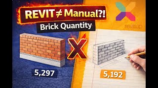 Brick Quantity in Revit vs Manual - Step by Step Calculation