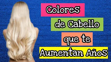 ¿Qué color de pelo te hace parecer mayor?