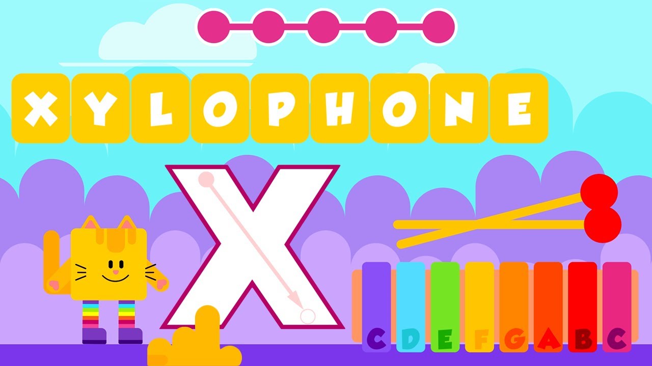 ABC Jump Learn the Letter X and spell the words XRAY, XENOPUS