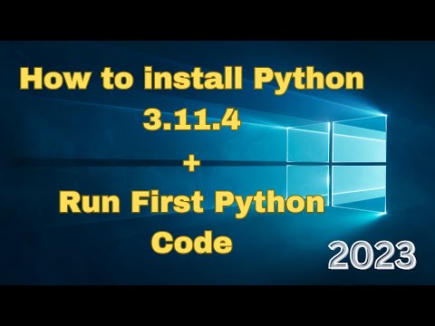 How to install Python on Windows 10 [2023] latest version 3.11.4 || Learn Python