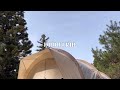 [4K] 깊은 숲속의 작은집 | 유니프레임 브레드돔 | 타닥 화로대 | 벚꽃없는 벚꽃캠핑 | 솔캠 | 보성 윤제림